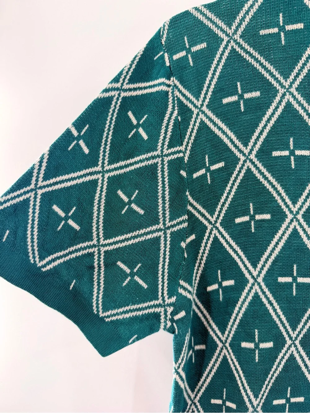 EUC Nitagut Striped & Geo Pattern Sweater